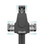 TooQ Soporte de Mesa Antirrobo para Tablet TQTDS0811 Negro, Ajustable (7.9"-10.5"), con Candado, Base Fija, Inclinación y Rotación Completa